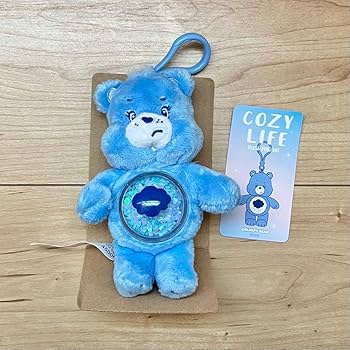 Amazon.co.jp: ケアベア PLAZA キーホルダー ぬいぐるみ ブルー GRUMPY