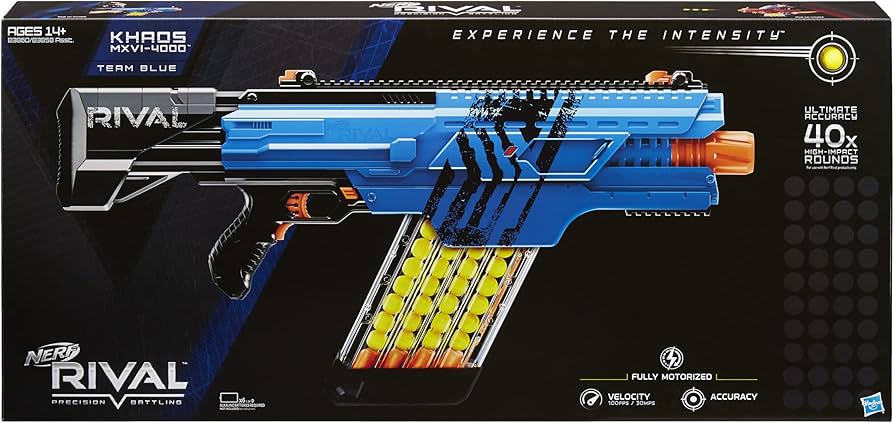 Amazon.co.jp: Nerf Rival Khaos MXVI-4000 Blaster (Blue) [並行輸入