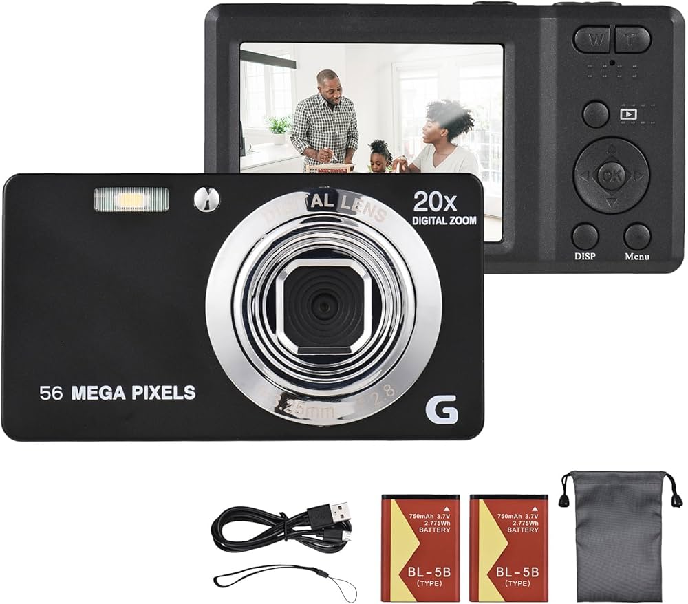 Amazon | デジタルカメラ デジカメ 56MP 4K オートフォーカス 2.7