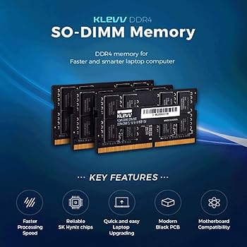 KLEVV DDR4 8GB (1x8GB) 3200MHz CL22 1.2V SODIMM Laptop Ram Memory