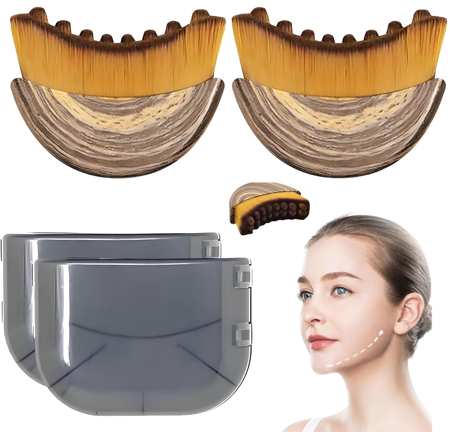 Amazon.com : IDFXP 2PCS New Lymphatic Contour Face Brush - Ultra