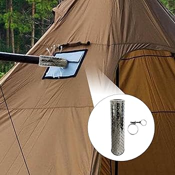 Amazon | 暖炉の煙突カバー木製ストーブの煙突カバー|ステンレス鋼63