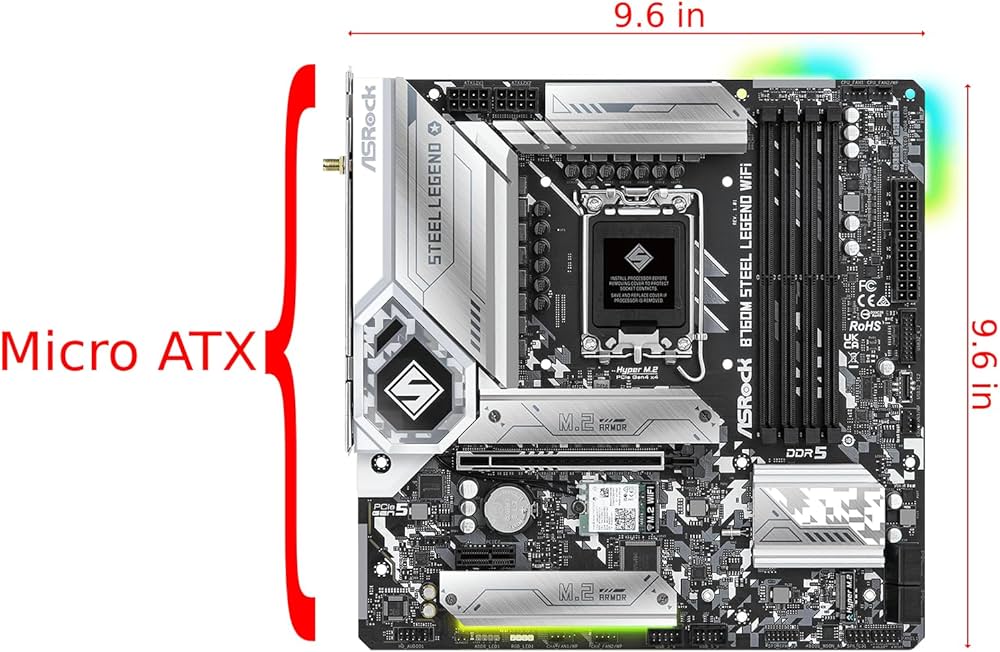 Amazon | ASRock マザーボード B760M Steel Legend WiFi Intel 第12