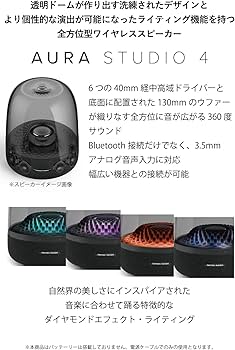 Amazon.co.jp: Harman Kardon AURA STUDIO 4 Wireless Bluetooth