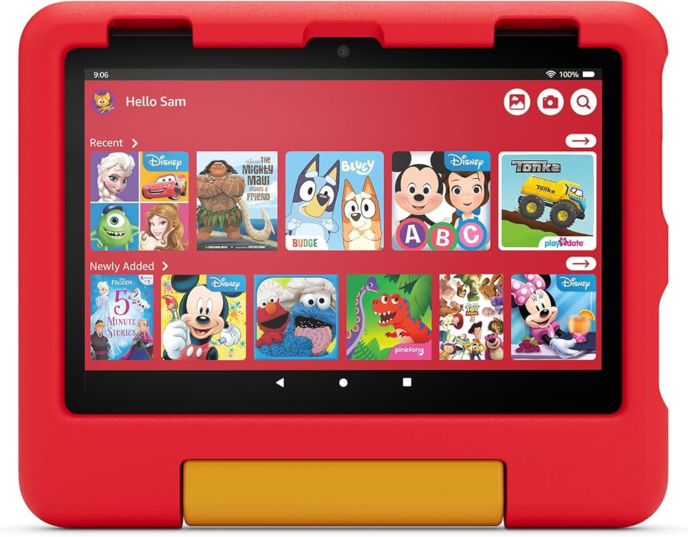 Amazon Kid-Proof Case for Fire HD 8 tablet, Disney Cars