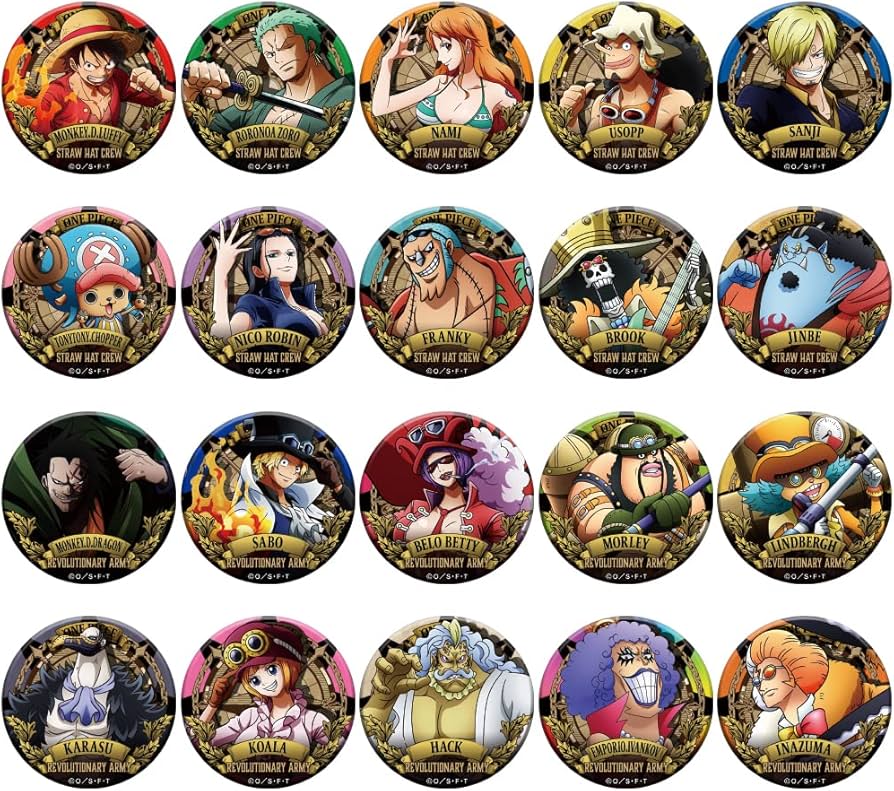 Amazon | ワンピース アルティメットクルー 第3弾 ドでか缶バッジ 全20