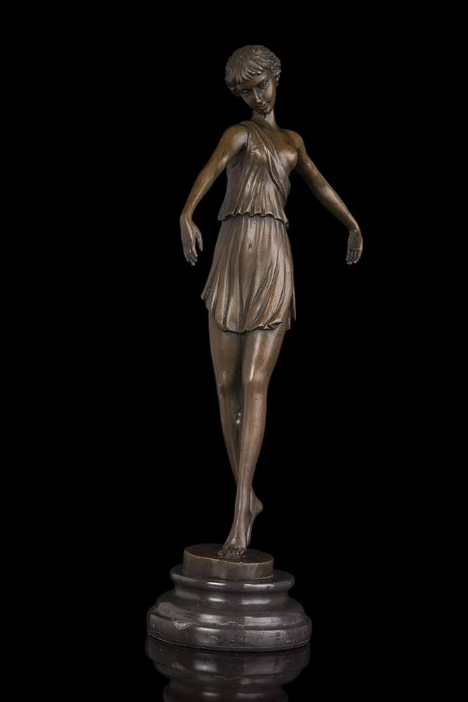 Amazon.co.jp: ブロンズ像 少女名品 インテリア家具 置物 彫刻 銅像