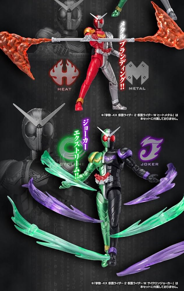 Amazon.co.jp: 掌動-XX 仮面ライダーW ハーフチェンジセット01 (ヒート