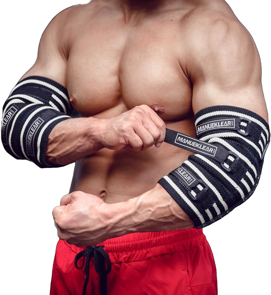 Amazon.co.jp: MANUEKLEAR エルボースリーブ ウェイトリフティング用