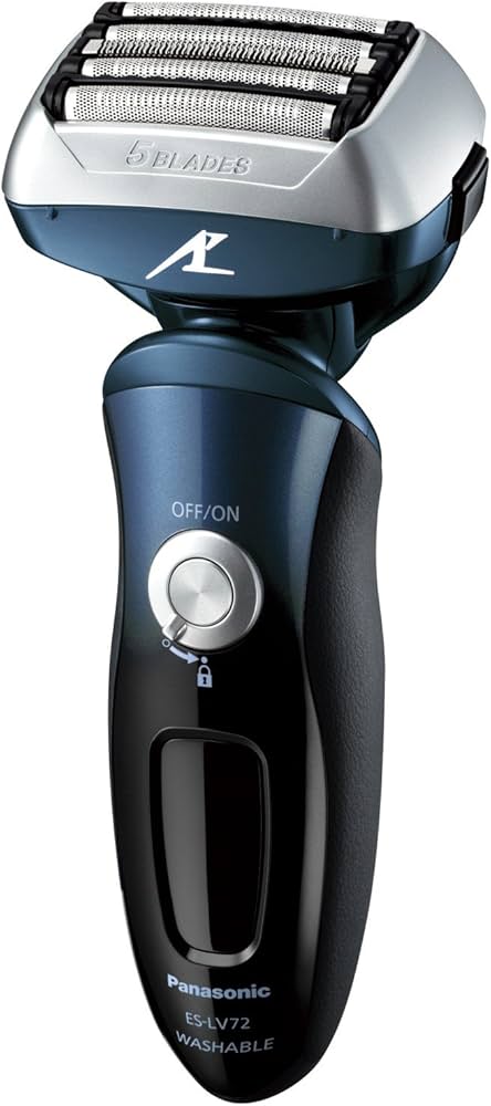 Amazon | パナソニック ラムダッシュ 5枚刃 青 ES-LV72-A