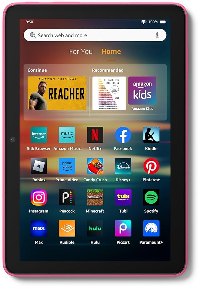 Amazon.com: Amazon Fire HD 8 Tablet (32GB Hibiscus) + Standing