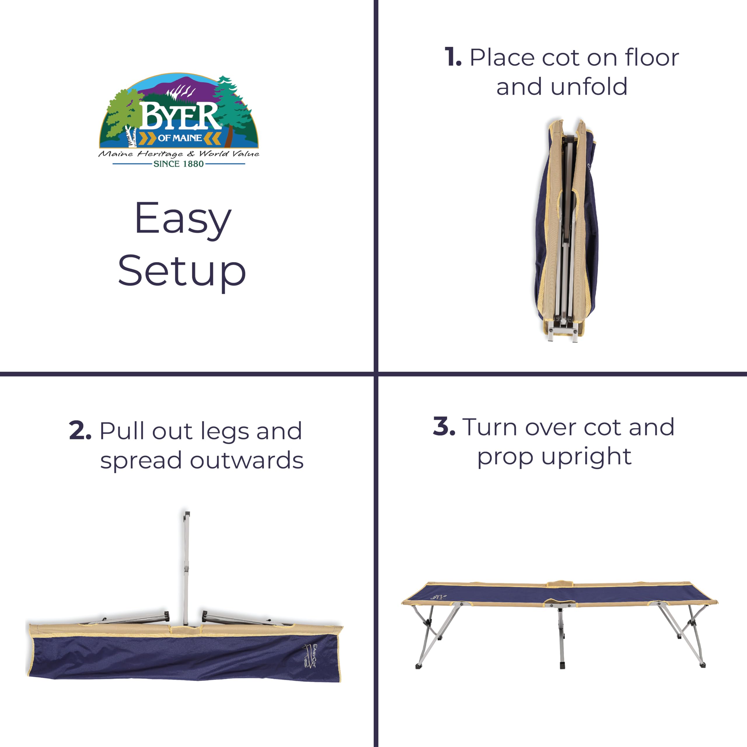 Amazon.co.jp: Byer of Maine(バイヤーオブメイン) 折りたたみ式ベッド