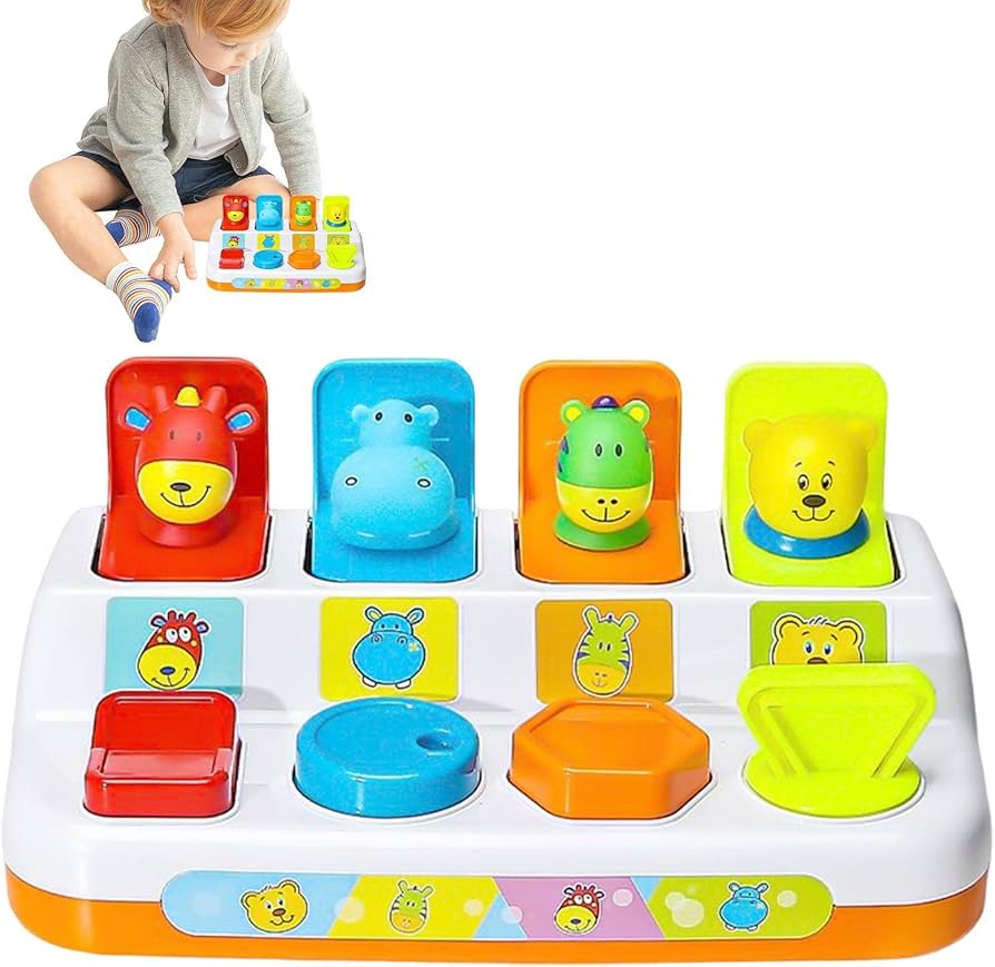 Amazon.co.jp: 1-3歳の幼児のためのポップおもちゃ - 6-12ヶ月の