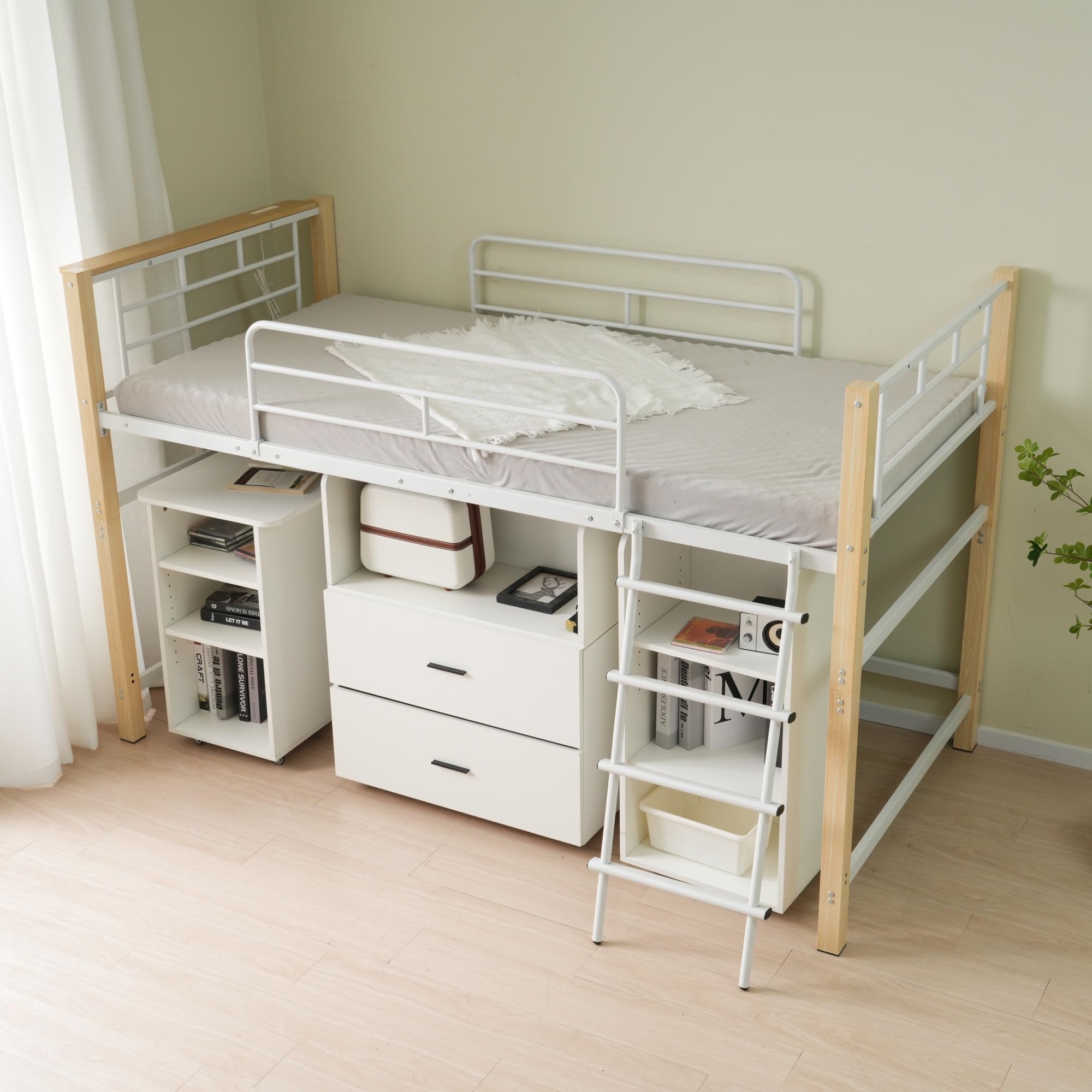 Amazon.co.jp: システムベッド ロフトベッド 子供 ロータイプ デスク