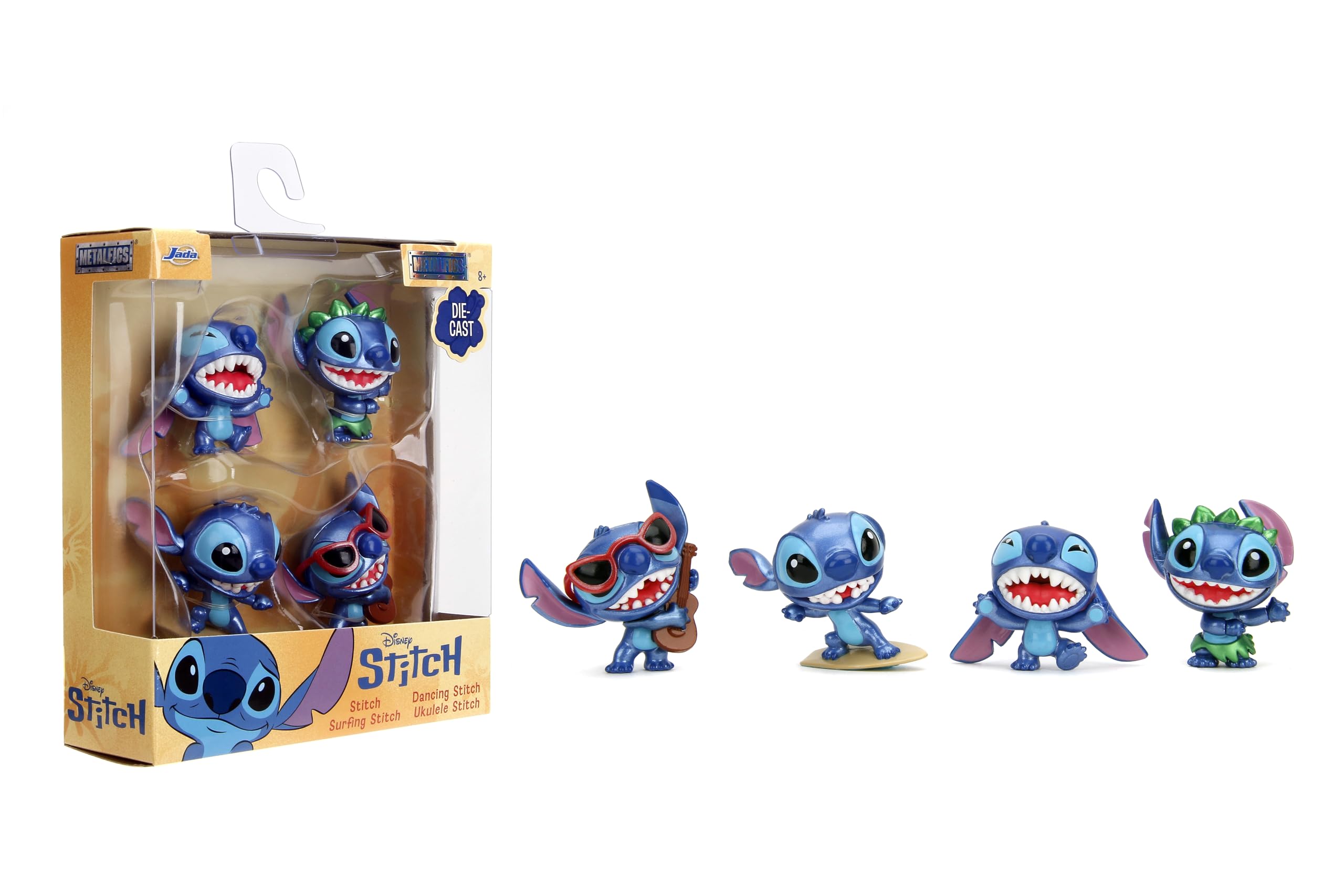 Amazon.com: Jada Disney Stitch Metalfigs 4-Pack - Die-Cast Figures