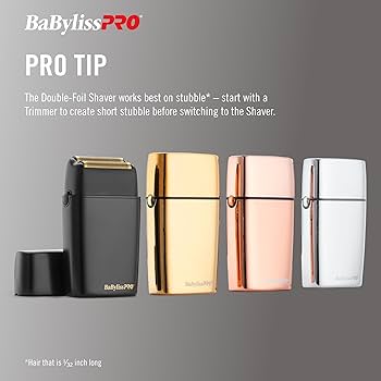 Amazon | BaBylissPRO Barberology ダブルフォイルシェーバー FXX3SB