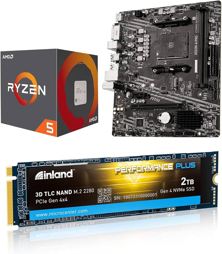 Amazon.com: INLAND Micro Center AMD Ryzen 5 5500 Unlocked Desktop