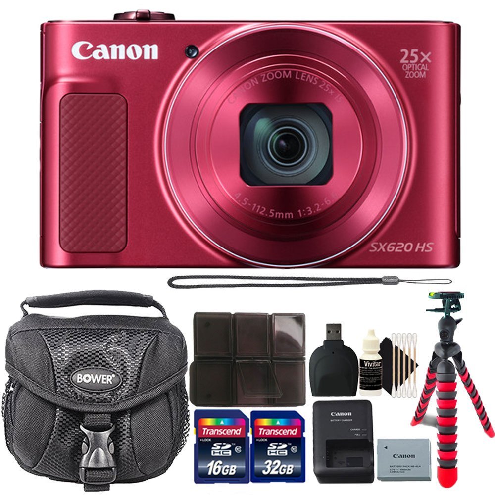 Amazon | Canon PowerShot sx620 HS 20.2 MPレッドWi - Fi with NFC