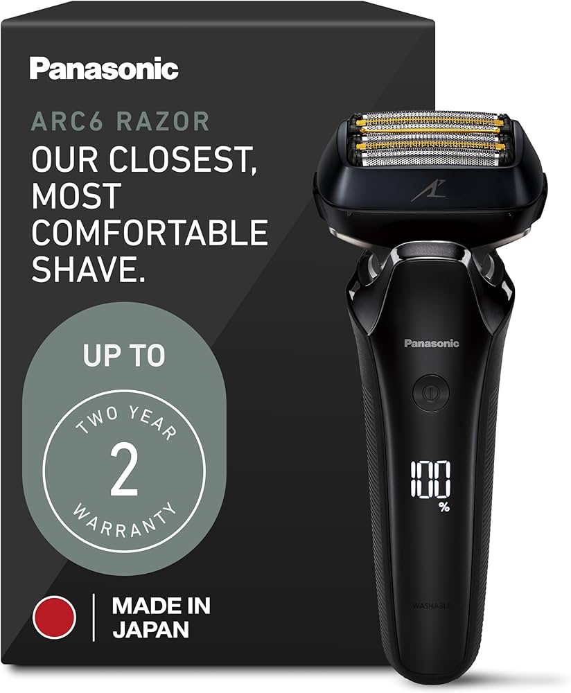 Amazon.com: Panasonic ARC6 Electric Razor for Men Face, Wet & Dry