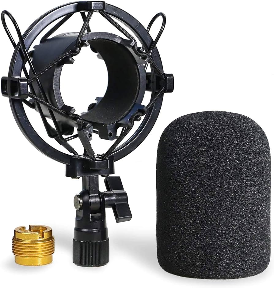 Amazon.com: AT2020 Shock Mount with Pop Filter - Foam Windscreen