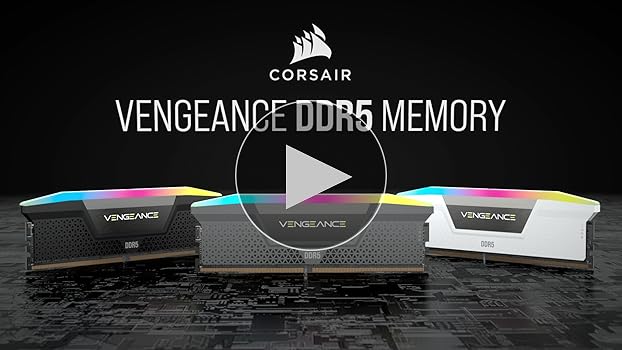 CORSAIR VENGEANCE RGB DDR5 RAM 32GB (2x16GB) 6000MHz CL30-36-36-76