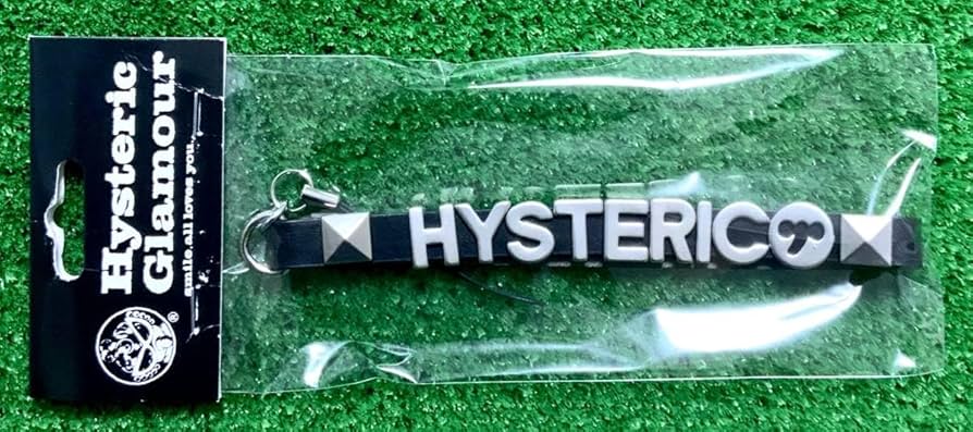 Amazon.co.jp: ヒスミニ正規品ストラップ革製品ロゴスタッズ