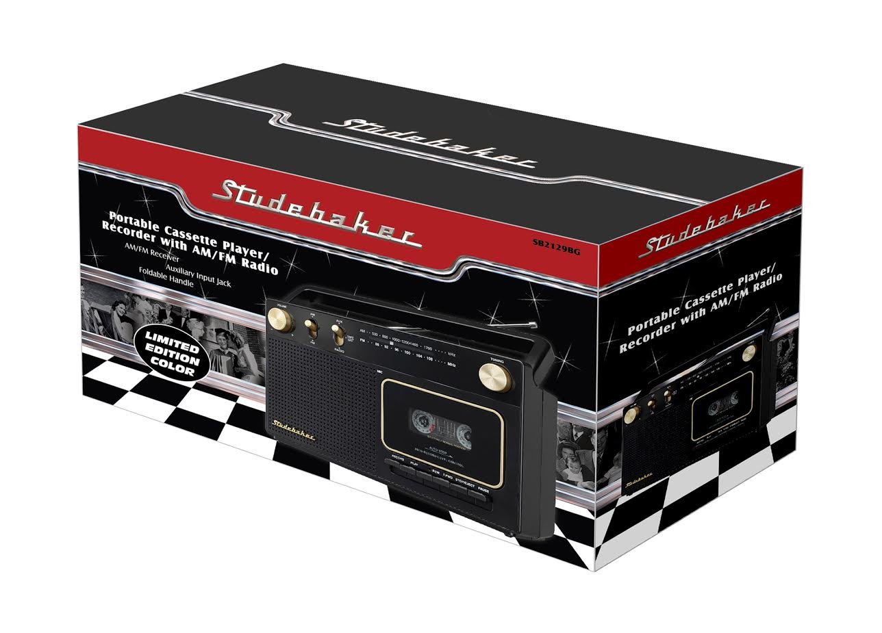 Amazon.co.jp: Studebaker Portable Retro Home Audio Stereo AM/FM