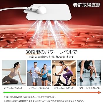 Amazon.co.jp: 【正規品】ems トレーニング 4極EMS全身筋肉刺激 健康