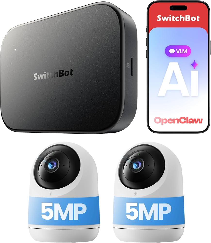 Amazon.co.jp: SwitchBot AI ハブ 防犯カメラ 500万画素 VLM搭載