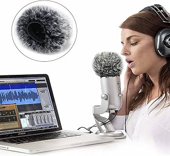 Amazon | マイクウインドスクリーン 1個入り ファー マイクのカバー