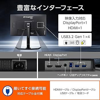 Amazon.co.jp: G-MASTER ゲーミングモニター ディスプレイ 23.8インチ