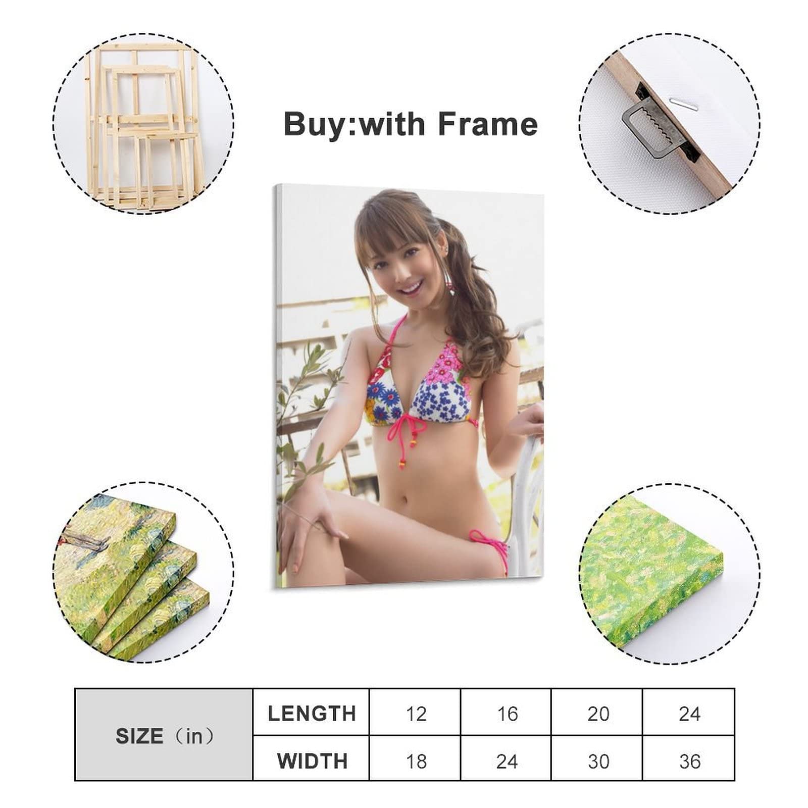 Amazon.co.jp: 佐々木希女優セクシーな写真ポスター水着アートパネル