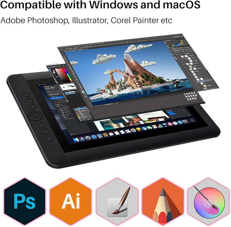 Amazon.com: Artisul D13S 13.3 Inch Graphics Drawing Tablet with