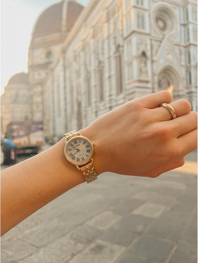 Amazon.com: Citizen Ladies' Eco-Drive Classic Watch in Gold-Tone