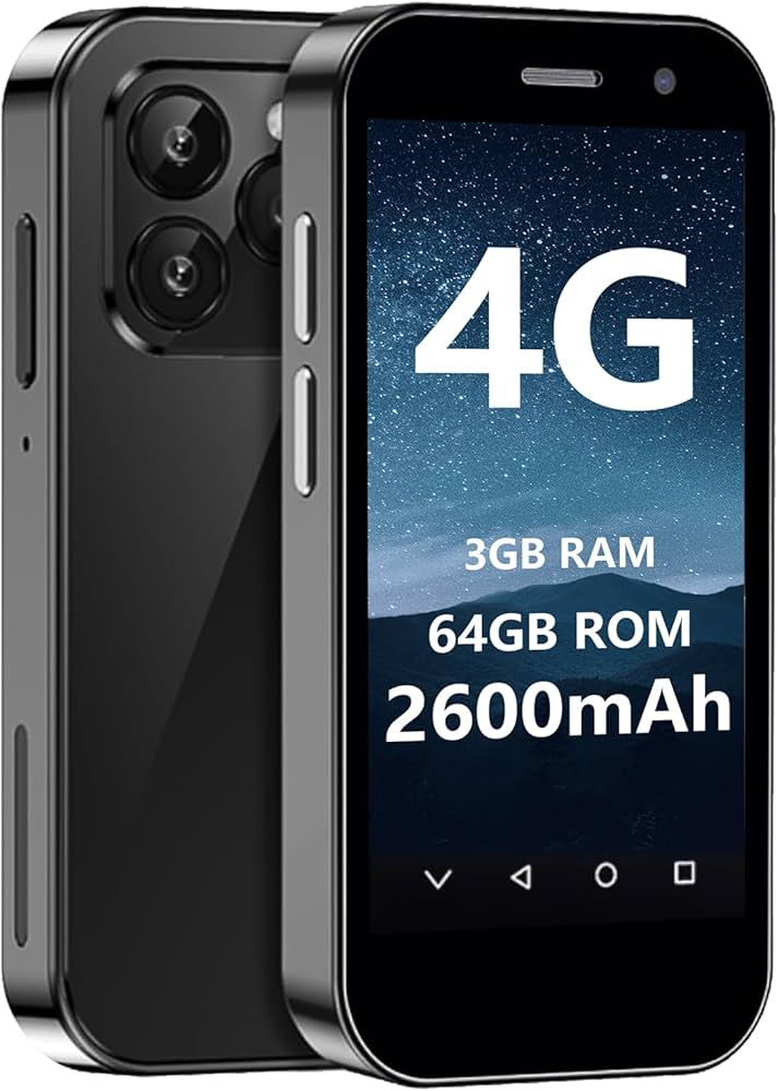 Amazon | BezosMax ミニスマートフォン 4G対応 ミニ携帯電話 超小型3