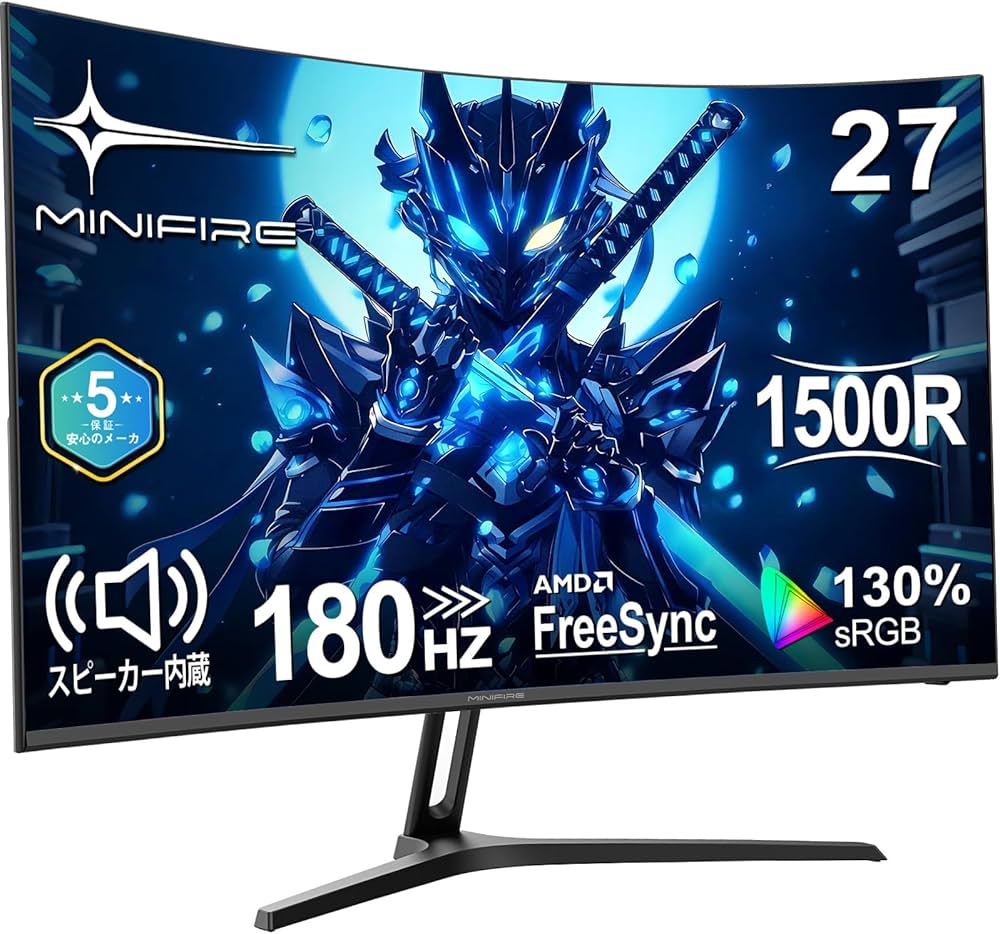 Amazon.co.jp: Minifire モニター27インチ ゲーミングモニター 180Hz