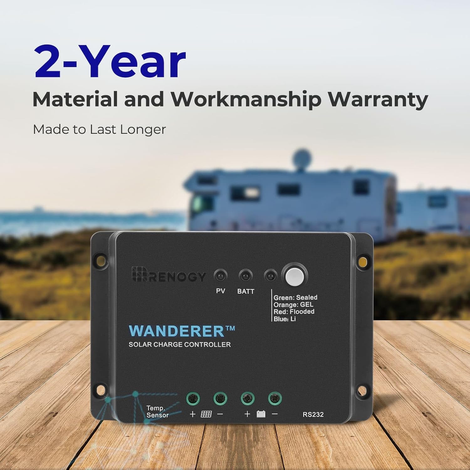 Renogy 12V 30A PWM ソーラー充電コントローラー – Wanderer Li