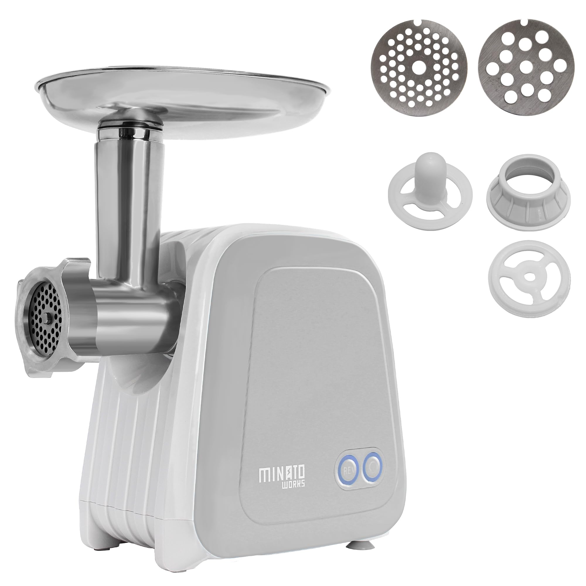 Amazon.co.jp: ミナトワークス 電動ミンサー HMM-5 グレー(G) 2種