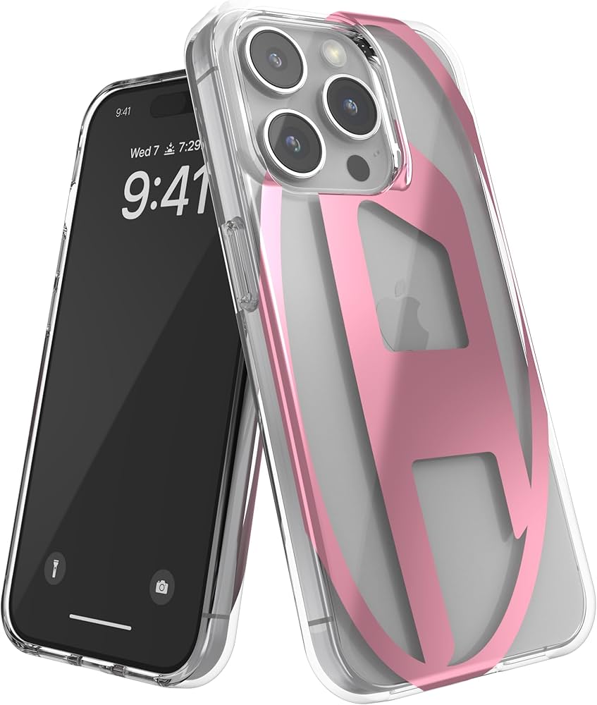 Amazon.co.jp: DIESEL iPhone15proケース Dロゴ クリアケース