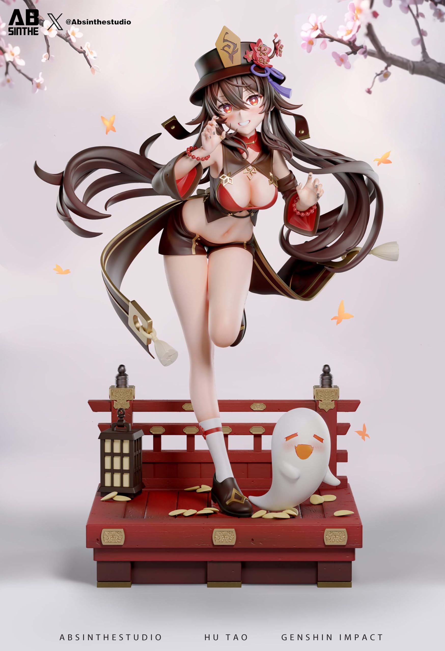 Amazon.co.jp: 胡桃 フータオ フィギュア 下着Ver. 1/6スケール 塗装