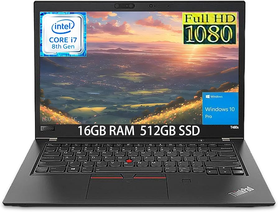 Amazon.com: Lenovo Thinkpad T480s Laptop 14in FHD 1080P Ultrabook