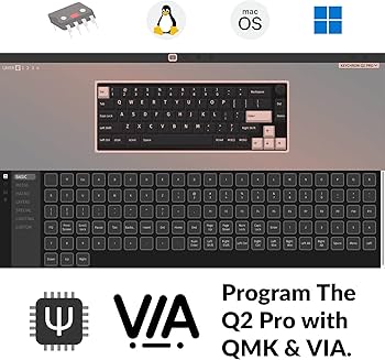 Amazon.com: Keychron Q2 Pro Full Metal RGB QMK/VIA Wireless