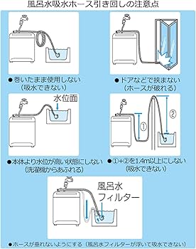 Amazon.co.jp: ISTORA 風呂水給水ホースセット 長さ4M バスポンプ機能