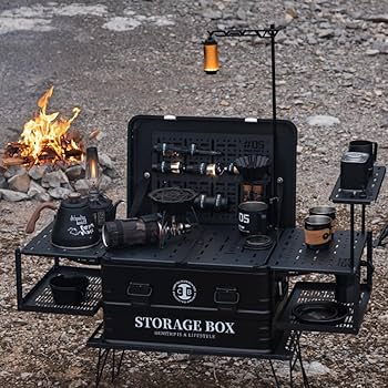 Amazon.co.jp: GETBSTOOP 屋外キャンプボックス ライトスタンド