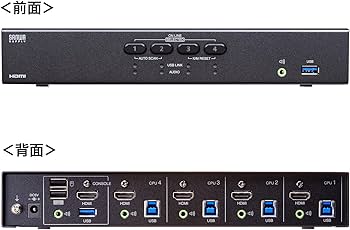 Amazon.co.jp: サンワサプライ 4K対応 HDMI パソコン自動切替器 4:1