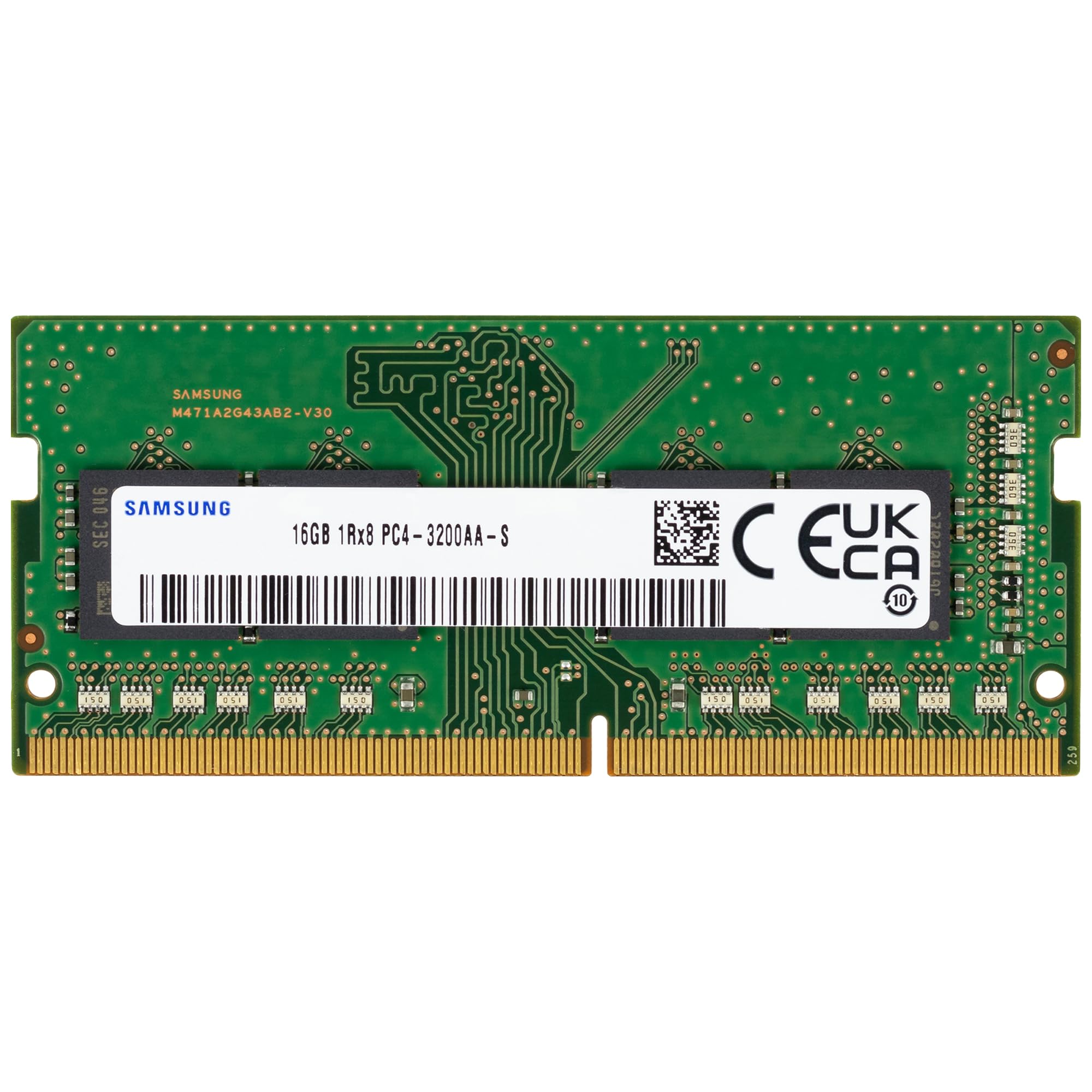Samsung 16GB DDR4 3200MHz PC4-25600 (PC4-3200AA) CL22 SODIMM 1Rx8