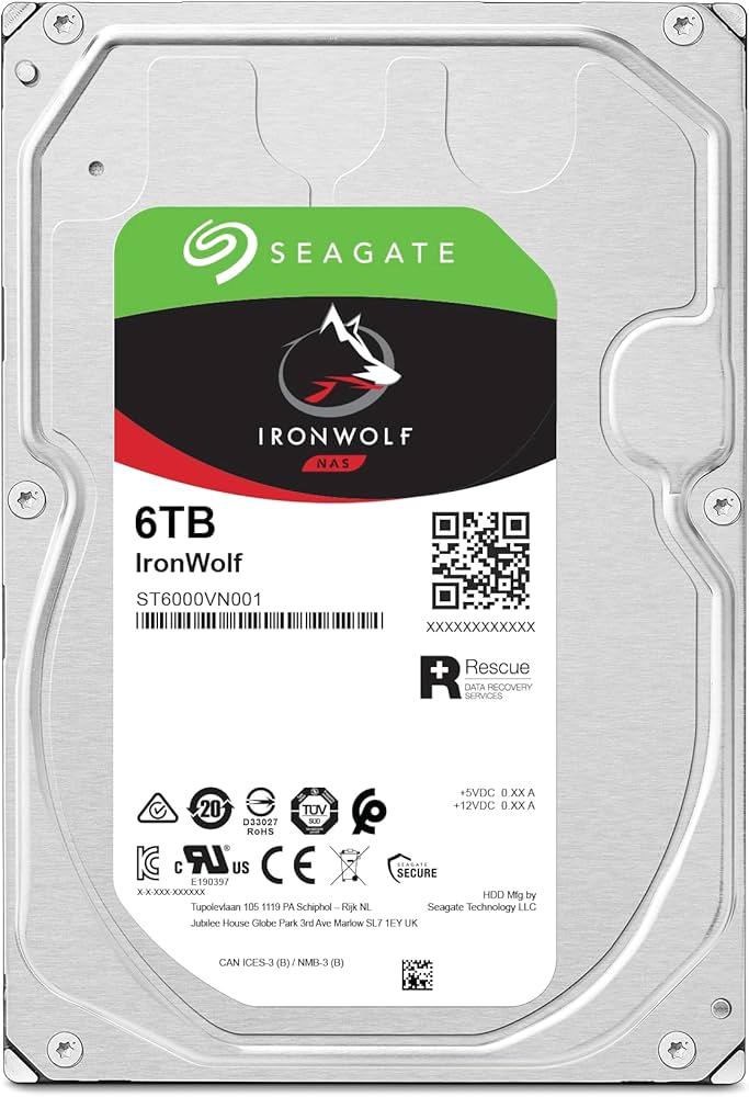 Amazon.co.jp: Seagate IronWolf 3.5インチ 【データ復旧 3年付】 6TB
