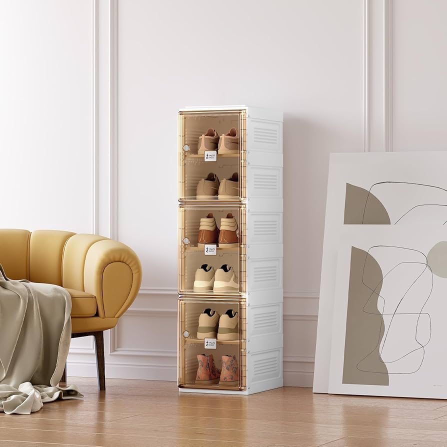 Amazon｜Mayi Box シューズボックス 靴箱 靴収納 折り畳み 収納