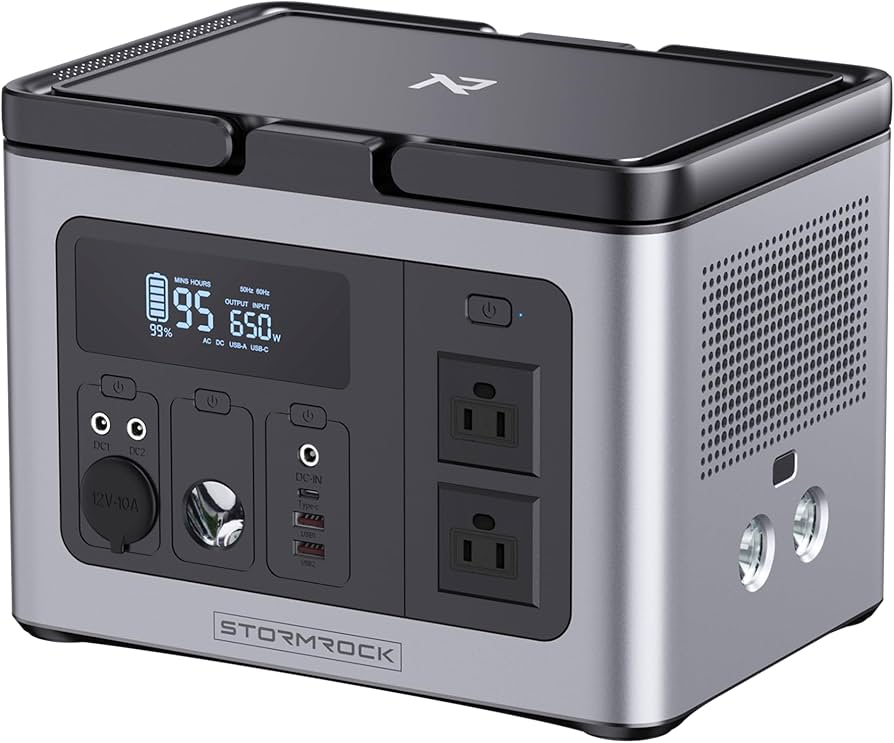 Amazon.co.jp: StormRock ポータブル電源 614.4Wh 大容量 纯正弦波