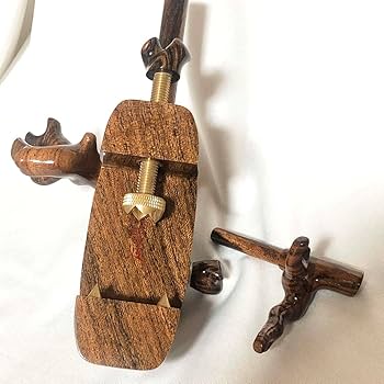 Amazon.co.jp: 【宇智波】ヘラブナ万力 天然木黒金柿 大砲型万力 へら